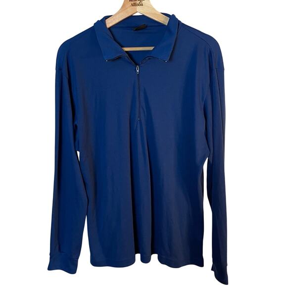 VTG Patagonia Capilene 1/4 Zip Base Layer Blue - Men's XL - Made in USA EUC - Picture 1 of 13